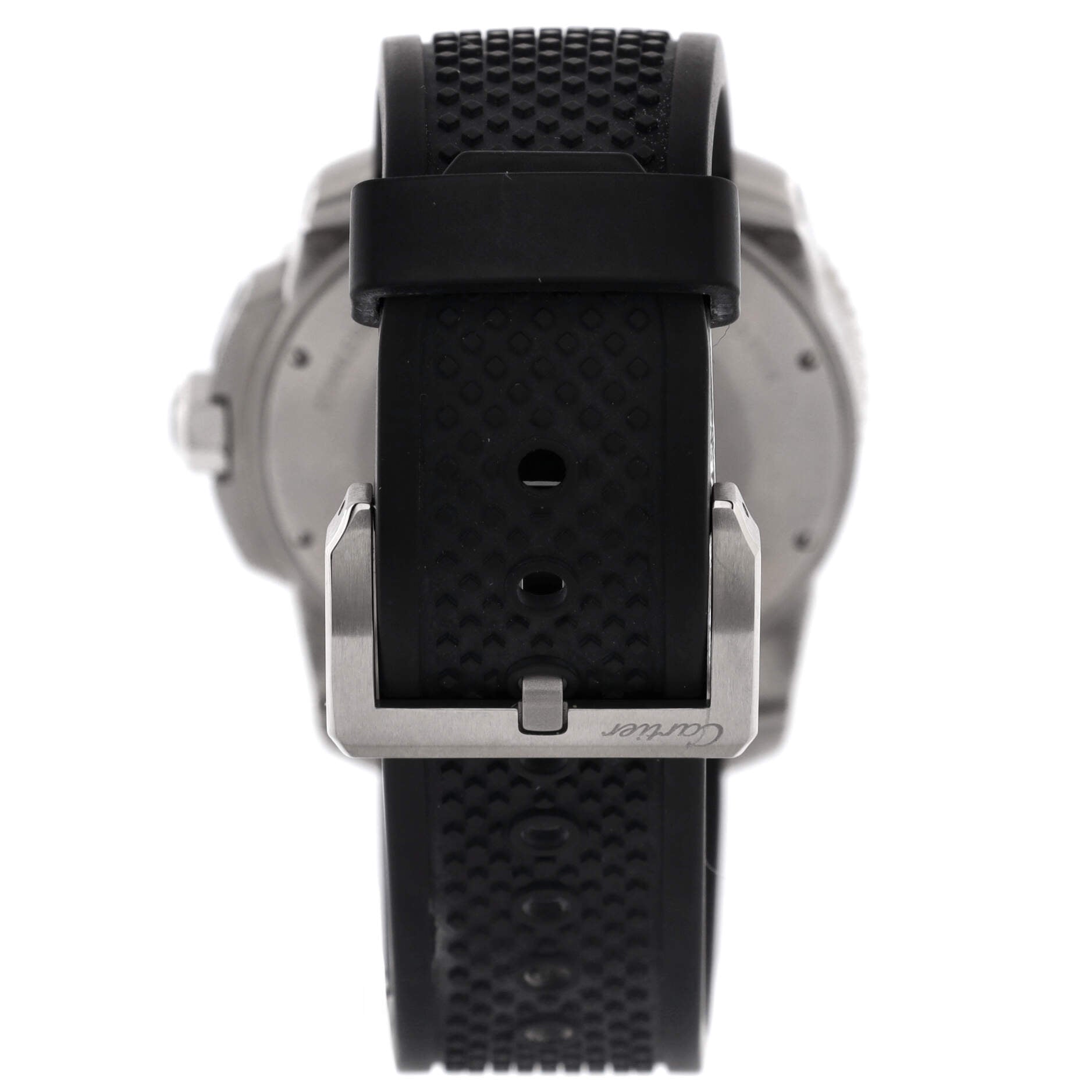 Calibre de Cartier Automatic Watch Stainless Steel and Rubber with Ceramic 42