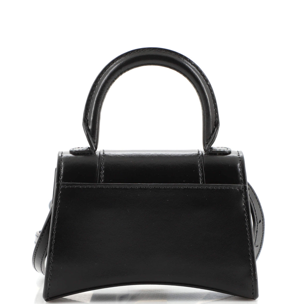 Hourglass Top Handle Bag Leather Mini