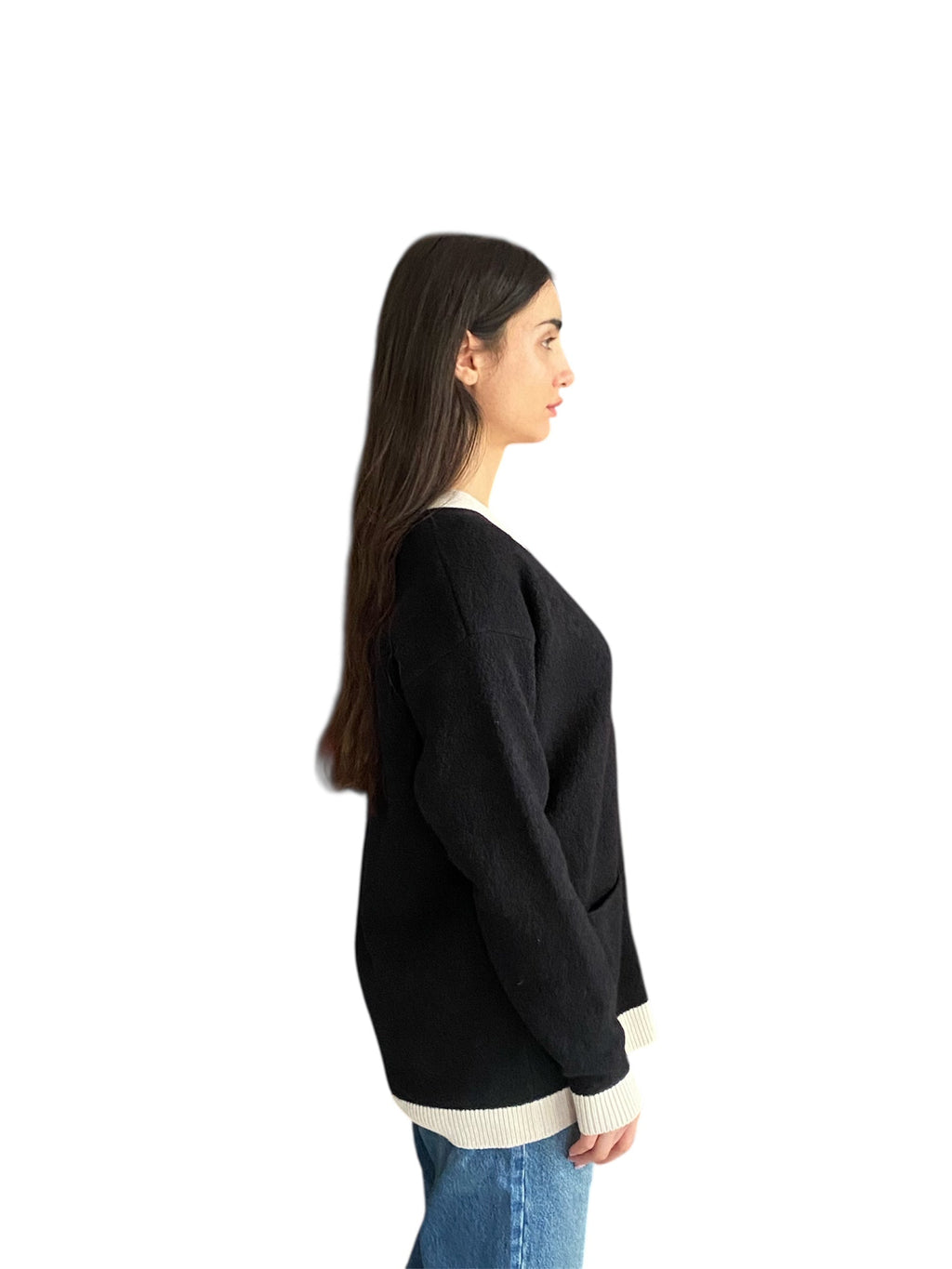 Rochas Two Tone Black & White igan - M