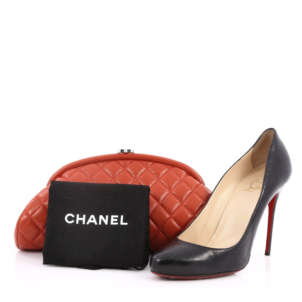 Timeless Clutch Quilted Lambskin