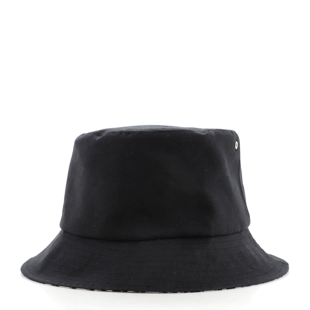Teddy D Reversible Bucket Hat Cotton and Oblique Canvas
