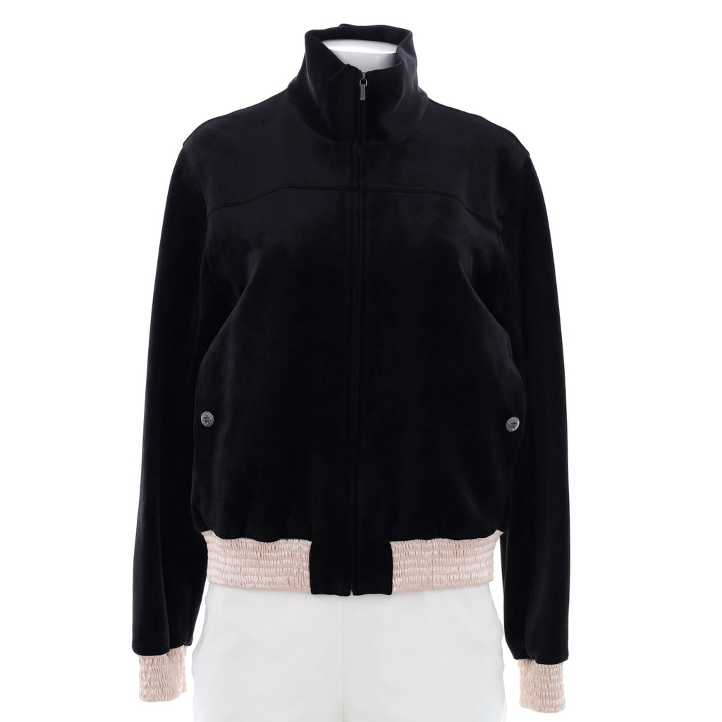 Women's Zipped Bomber Jacket Velvet
