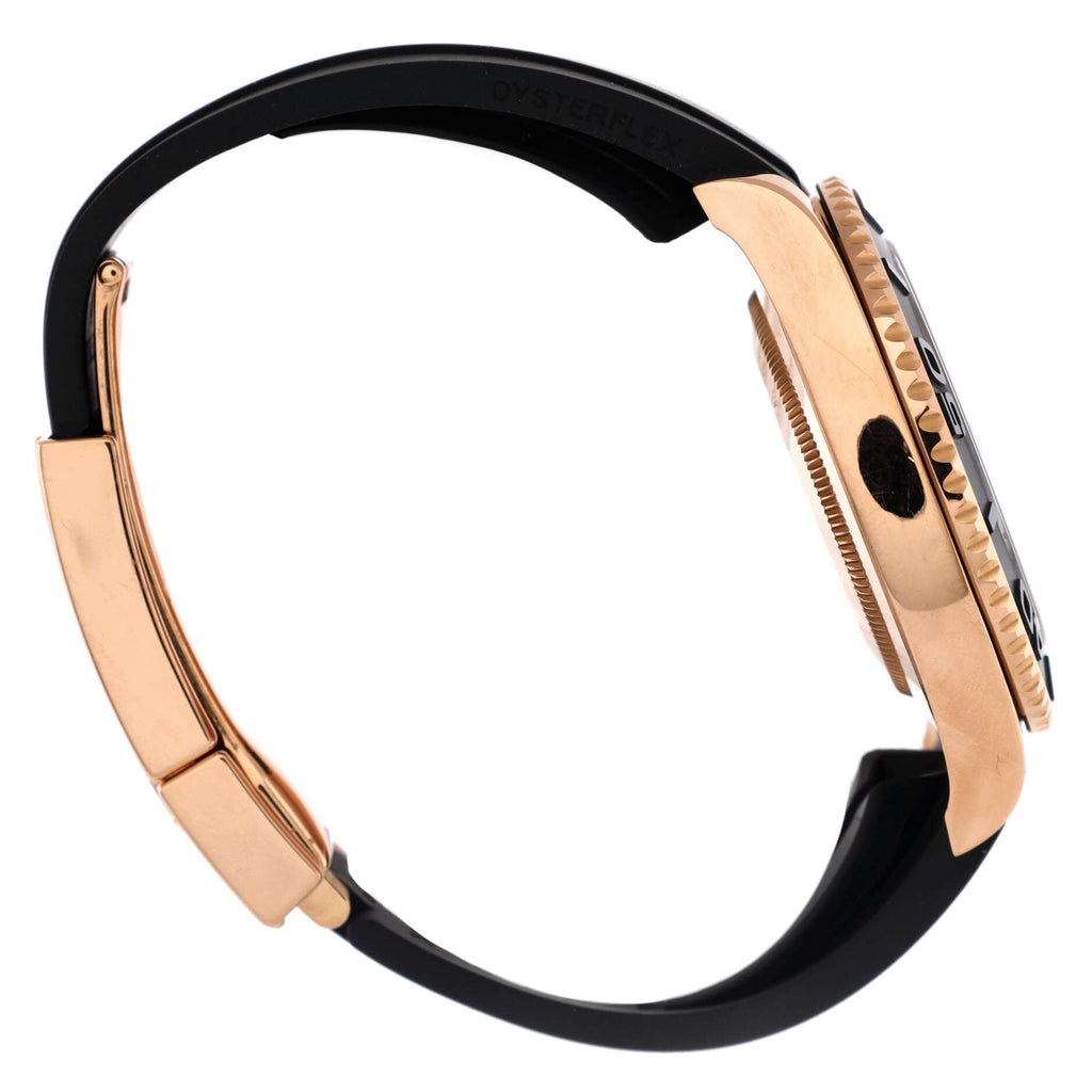 Oyster Perpetual Yacht-Master Automatic Watch Rose Gold with Ceramic and Rubber 40