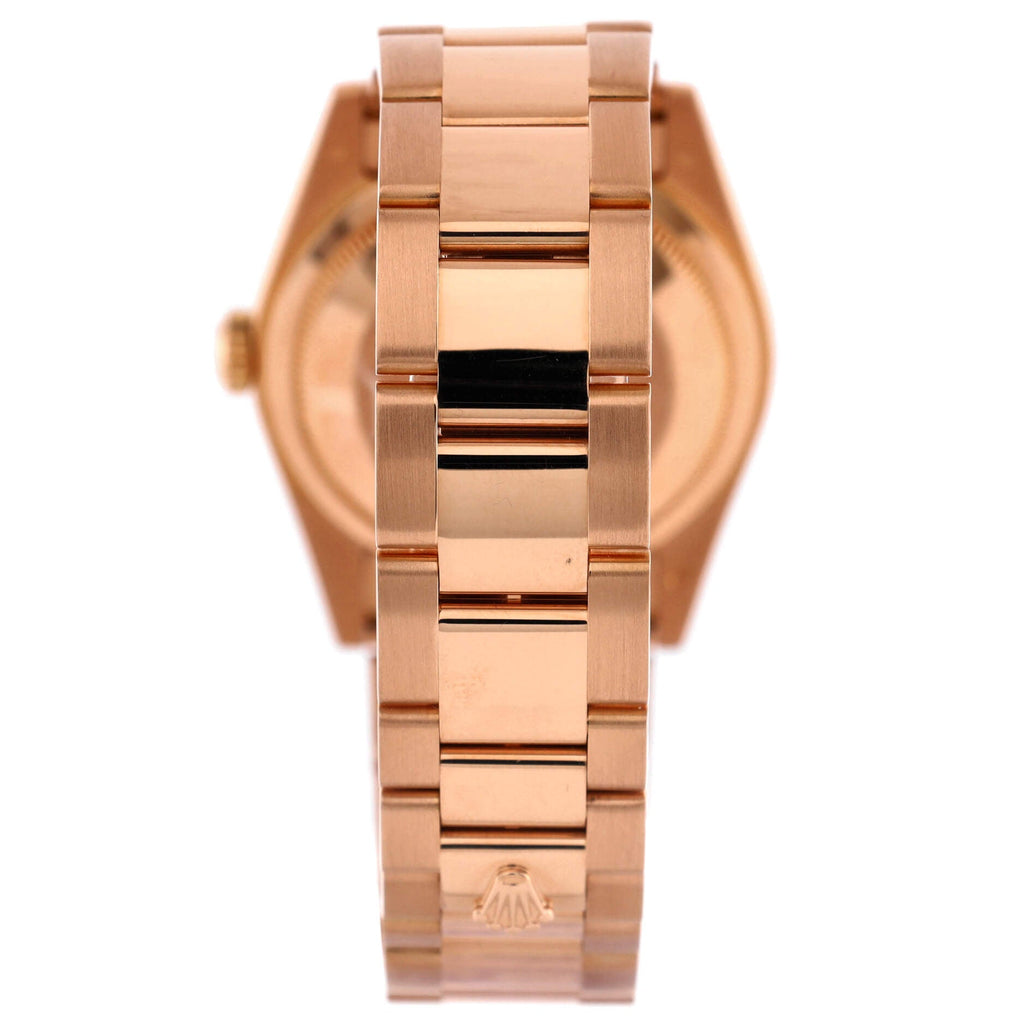 Oyster Perpetual Day-Date Automatic Watch Rose Gold with Diamond Markers 36