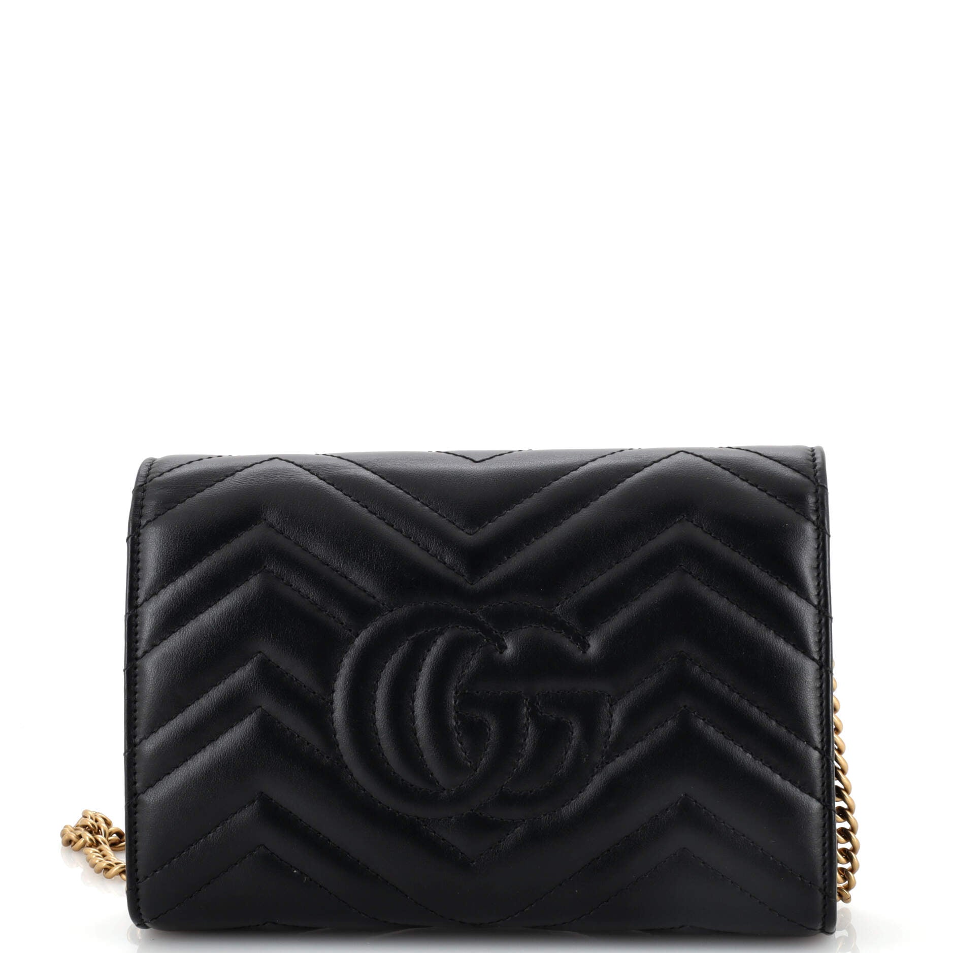 GG Marmont Chain Wallet Matelasse Leather Mini
