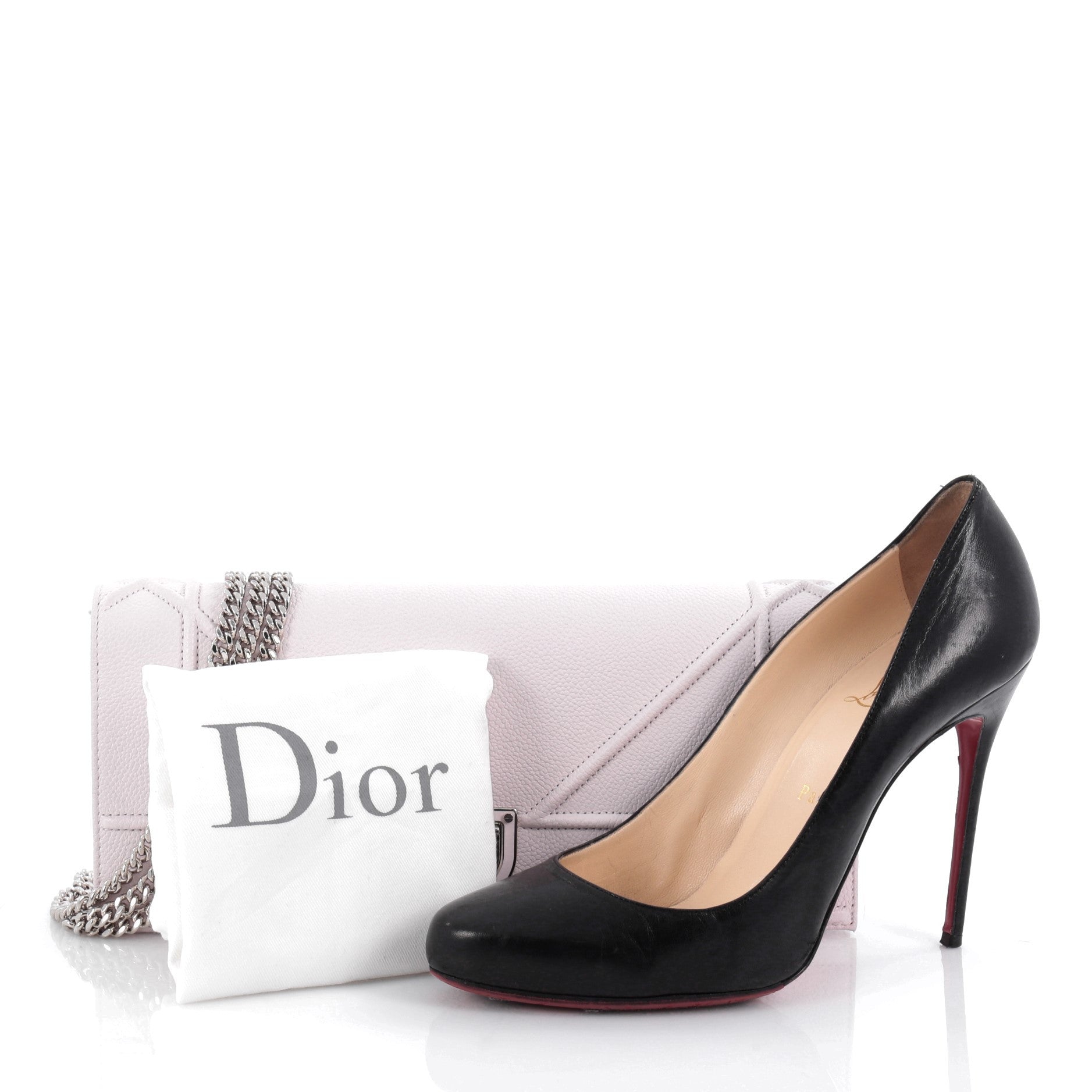 Christian DiorDiorama Chain Clutch Leather