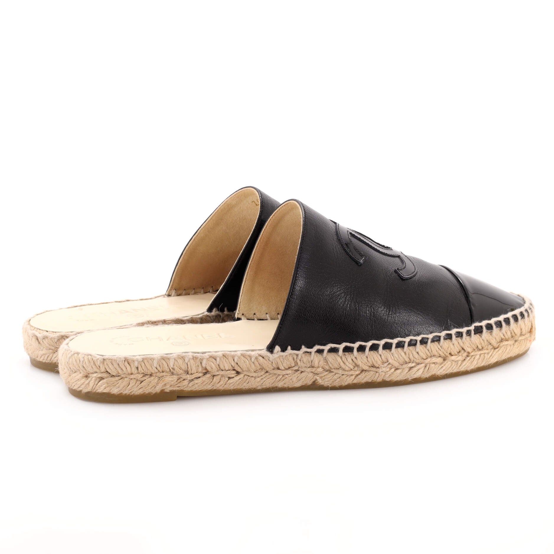 Women's CC Mule Espadrilles Leather