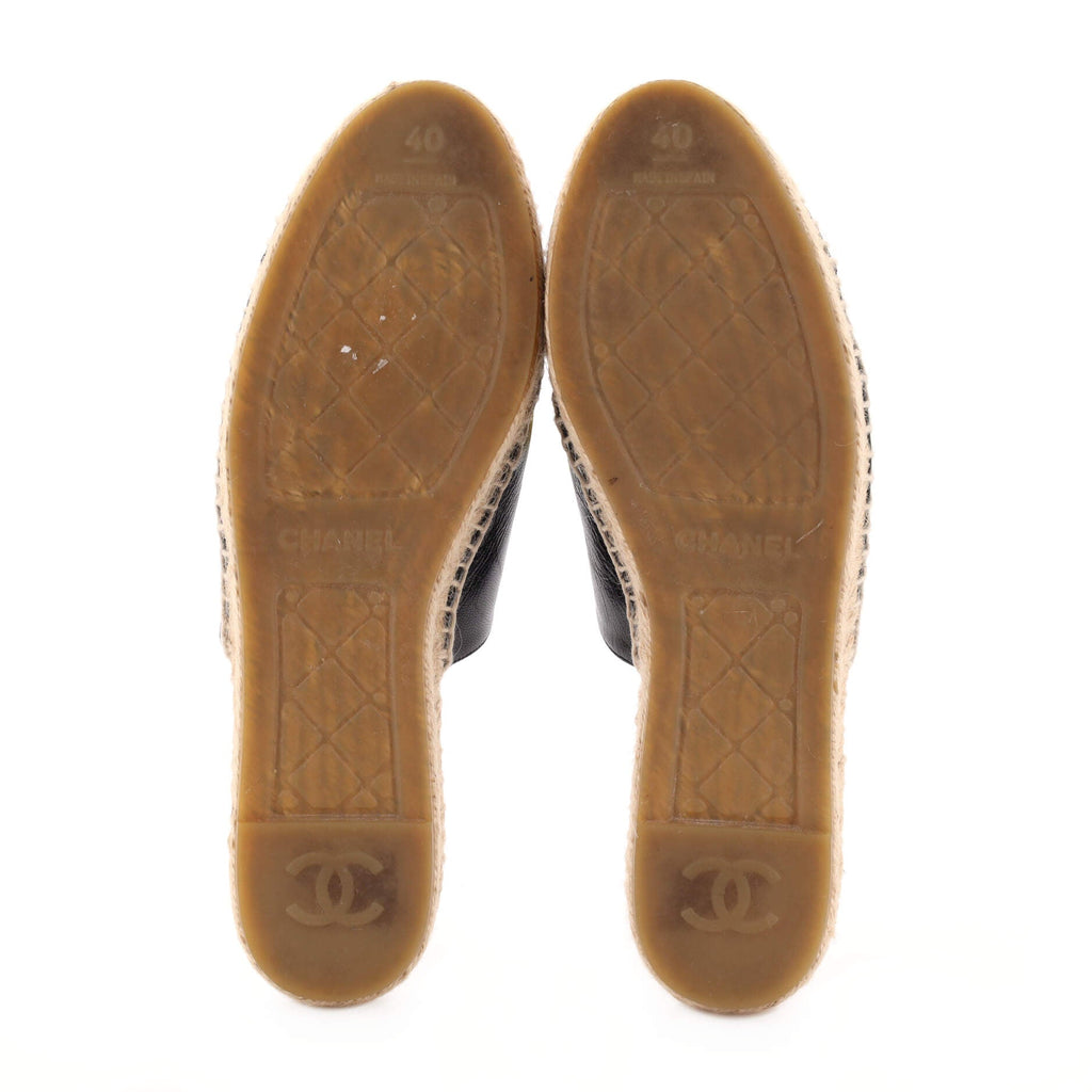 Women's CC Mule Espadrilles Leather