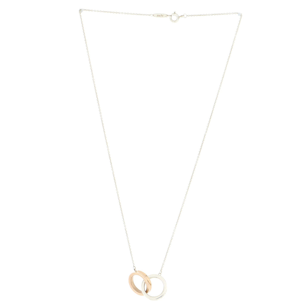 1837 Interlocking Circles Pendant Necklace Sterling Silver and Rubedo Small