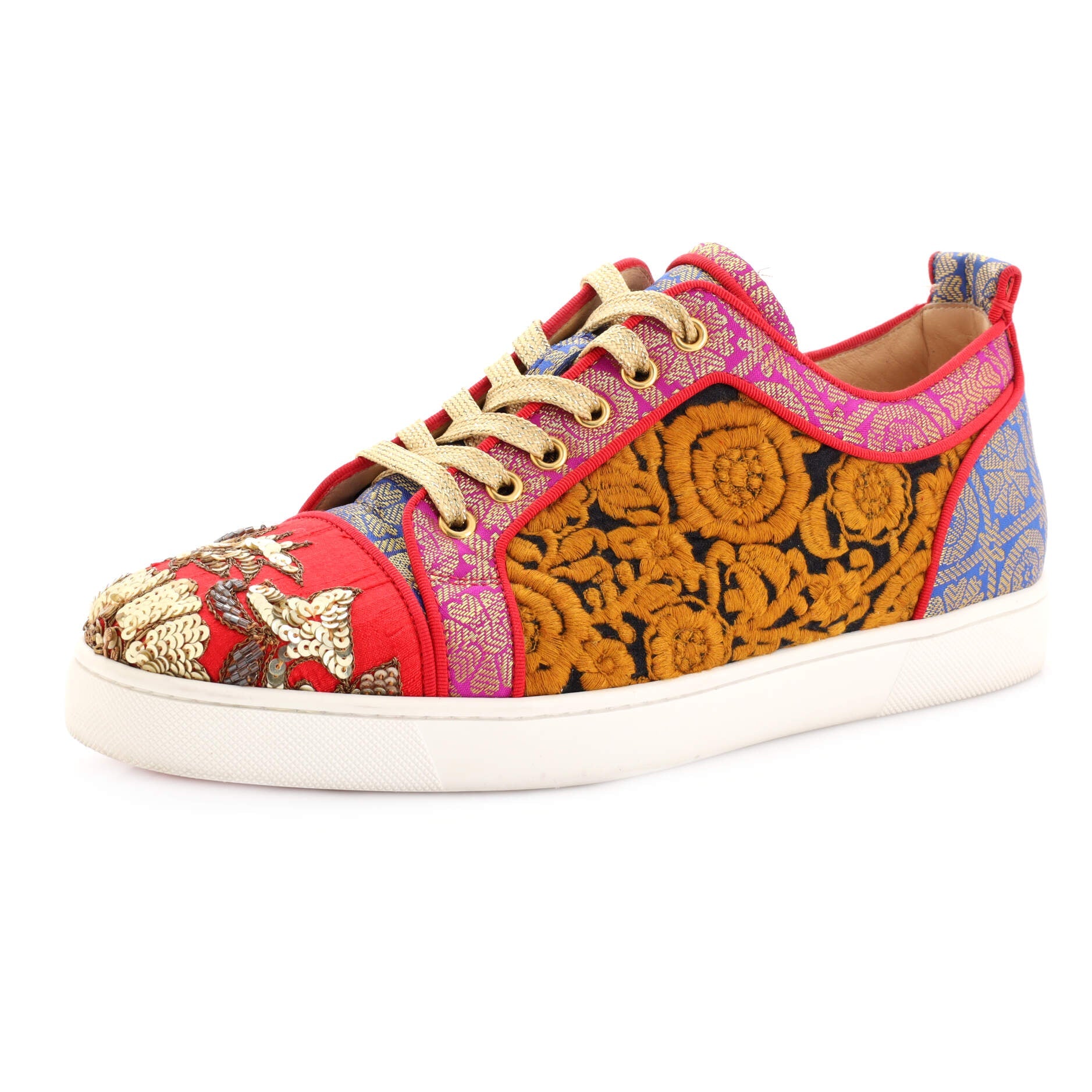x Sabyasachi Men's Louis Junior Sneakers Embellished Fabric