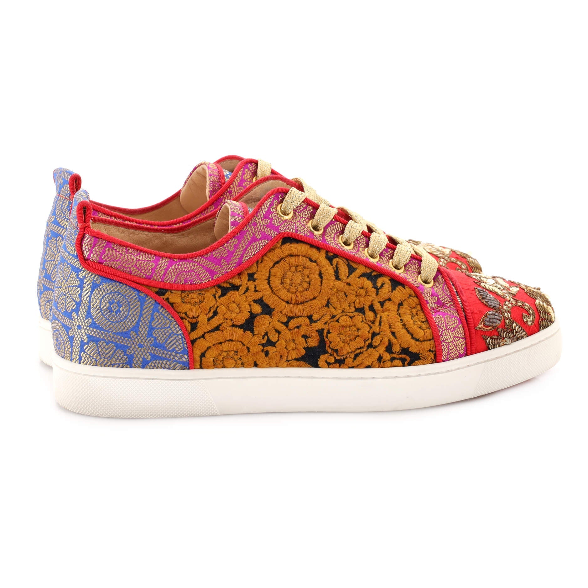 x Sabyasachi Men's Louis Junior Sneakers Embellished Fabric
