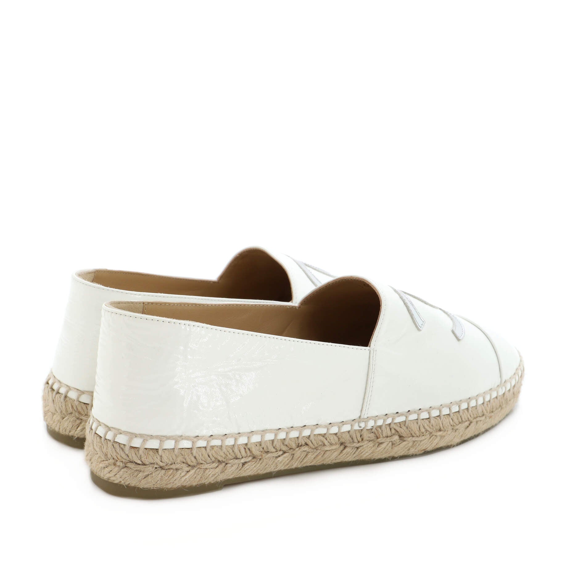 Women's CC Cap Toe Espadrilles Leather