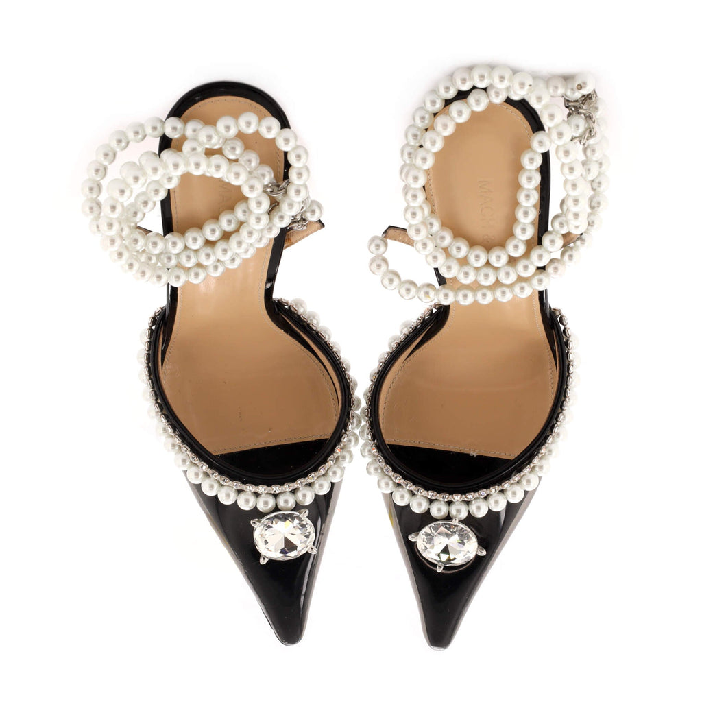 Women's Diamond of Elizabeth Ankle Strap Pumps PVC