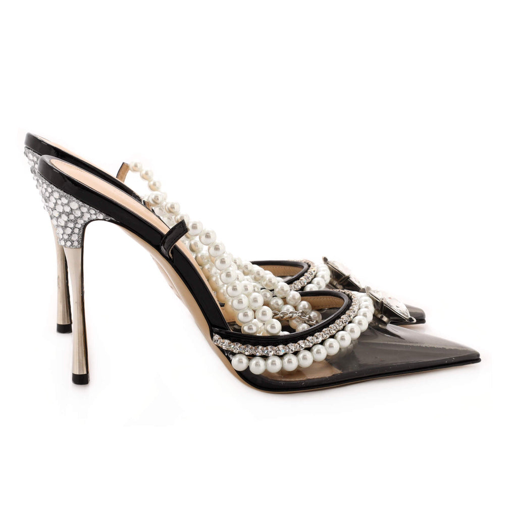 Women's Diamond of Elizabeth Ankle Strap Pumps PVC