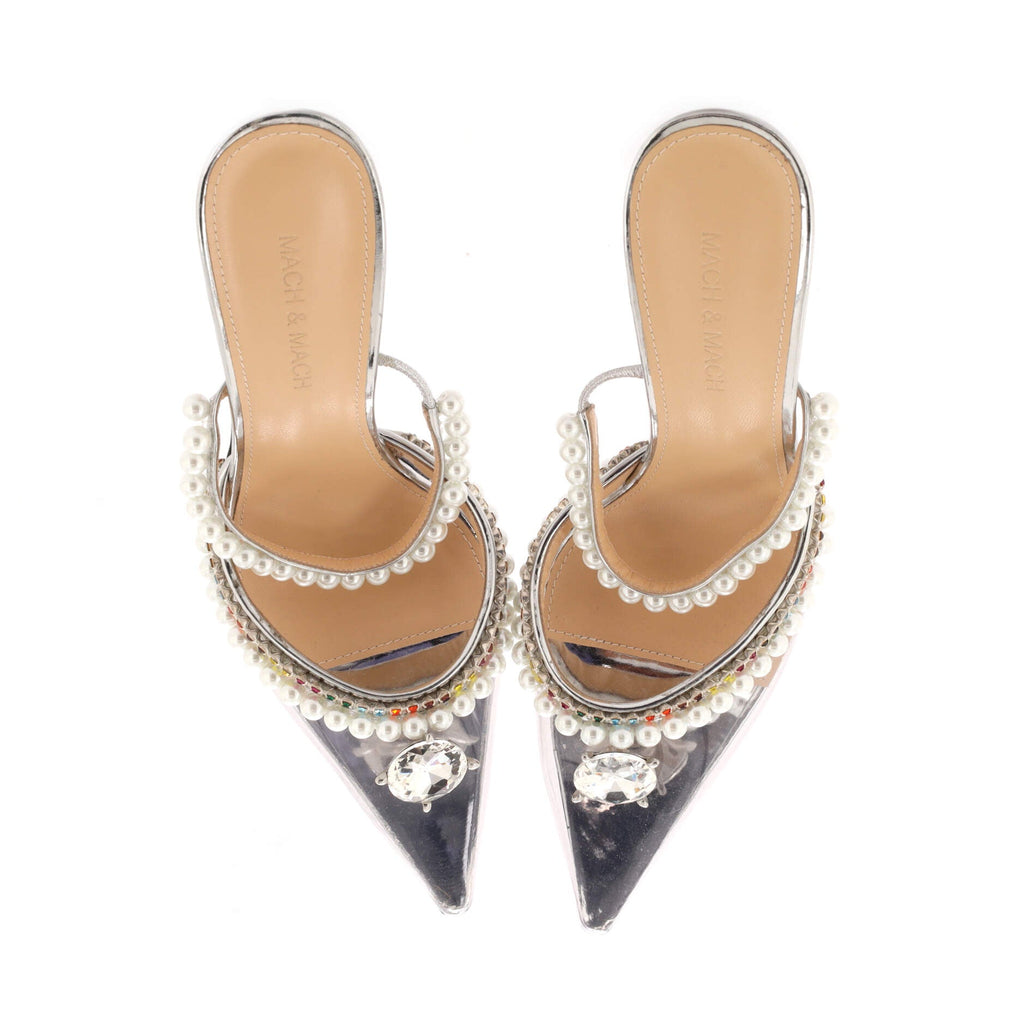 Women's Diamond of Elizabeth Ankle Strap Pumps PVC