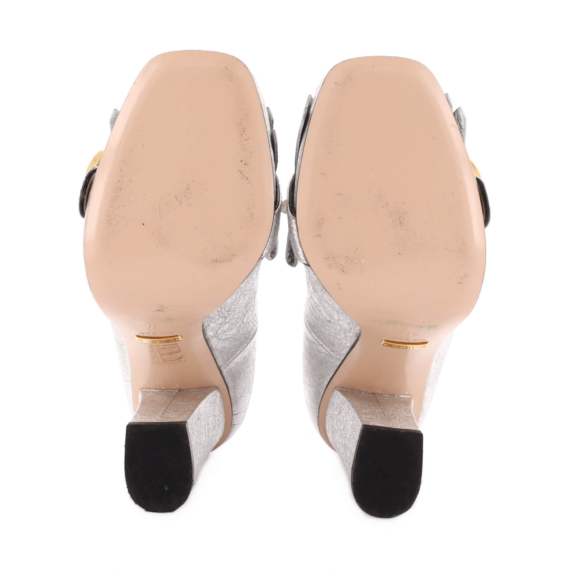 Women's GG Marmont Fringed Pumps Leather