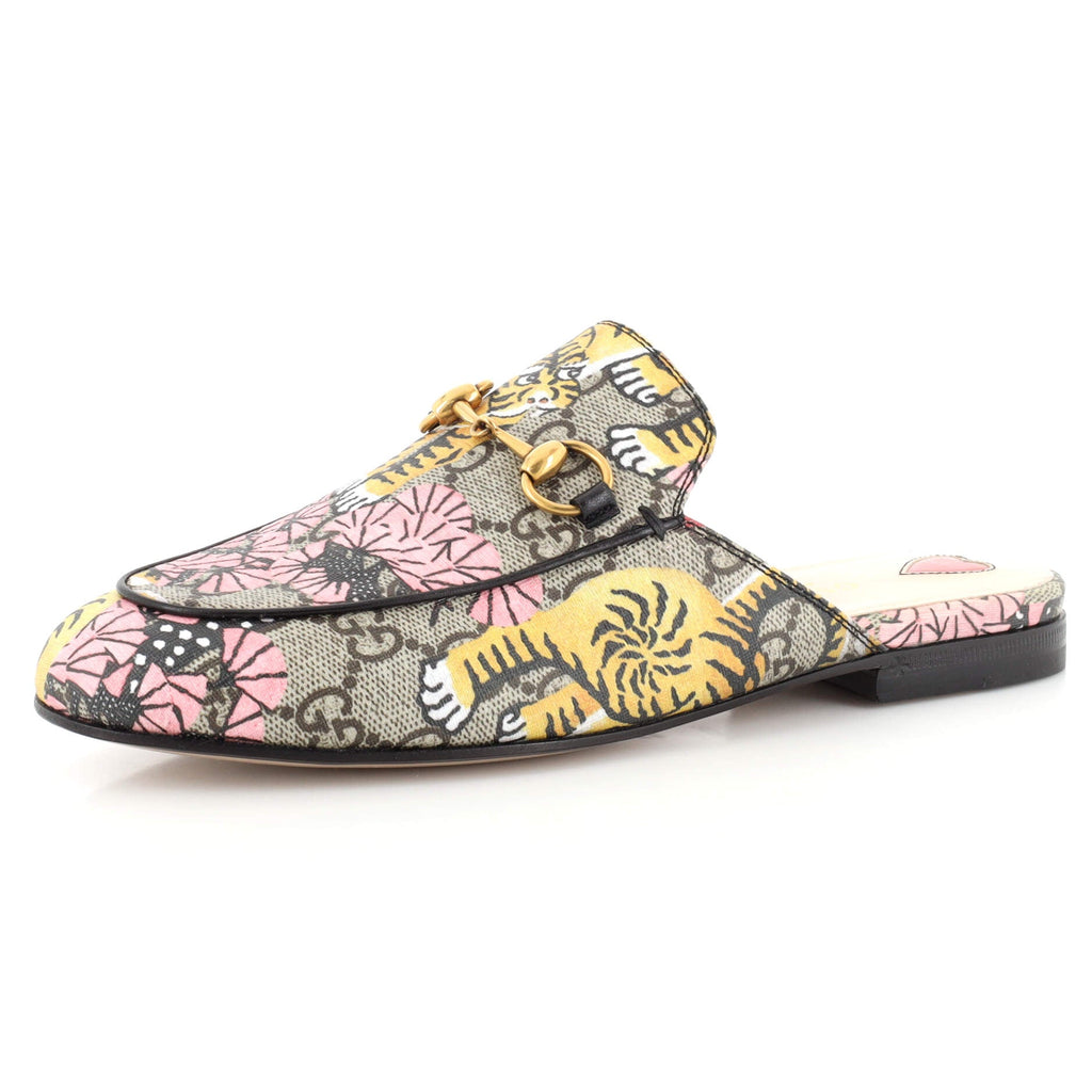 Women's Princetown Mules Printed GG Coated Canvas