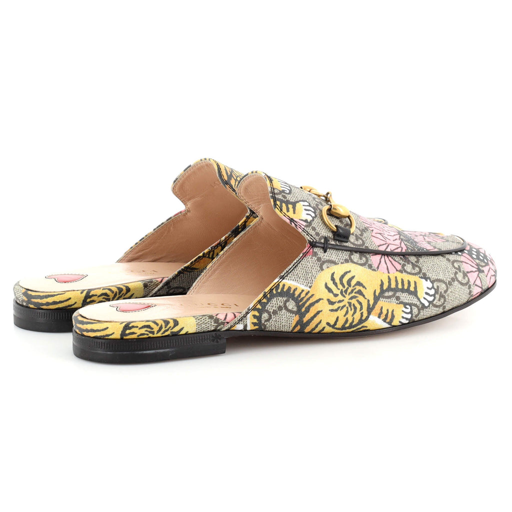 Women's Princetown Mules Printed GG Coated Canvas