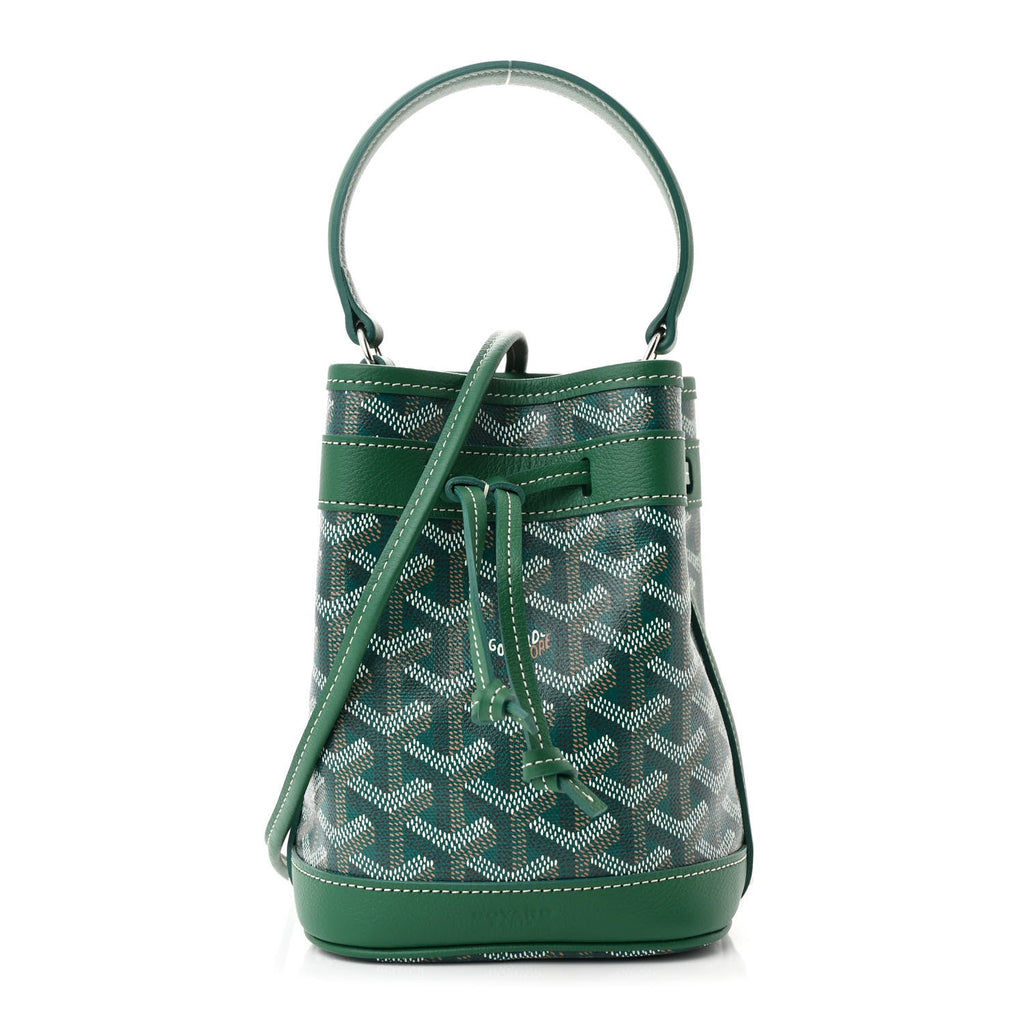 Goyardine Petit Flot Mini Bucket Bag Green
