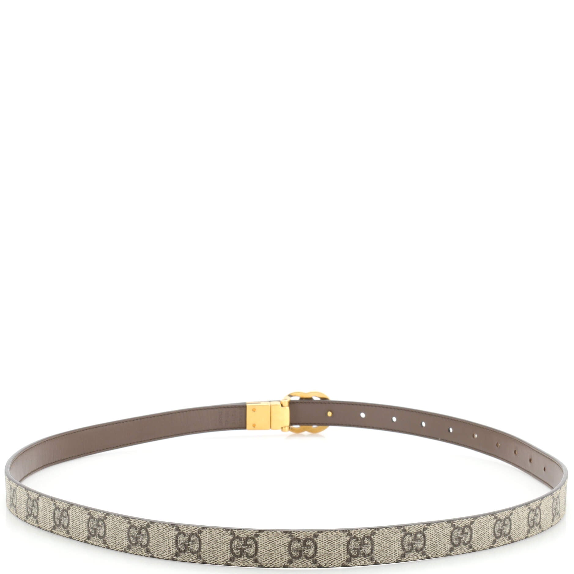 GG Marmont Reversible Belt GG Coated Canvas and Leather Medium 5