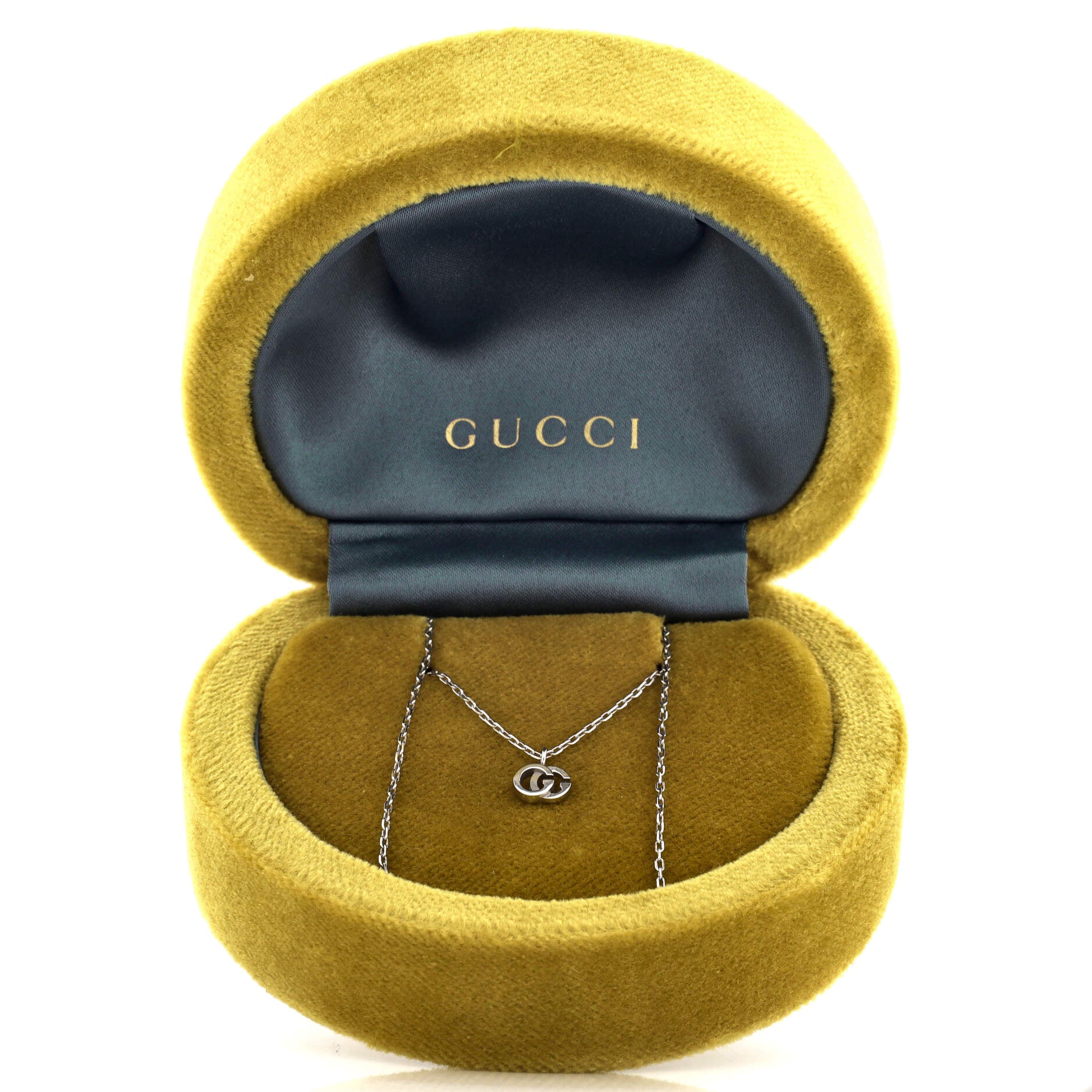 GG Running Necklace 18K White Gold with Diamond