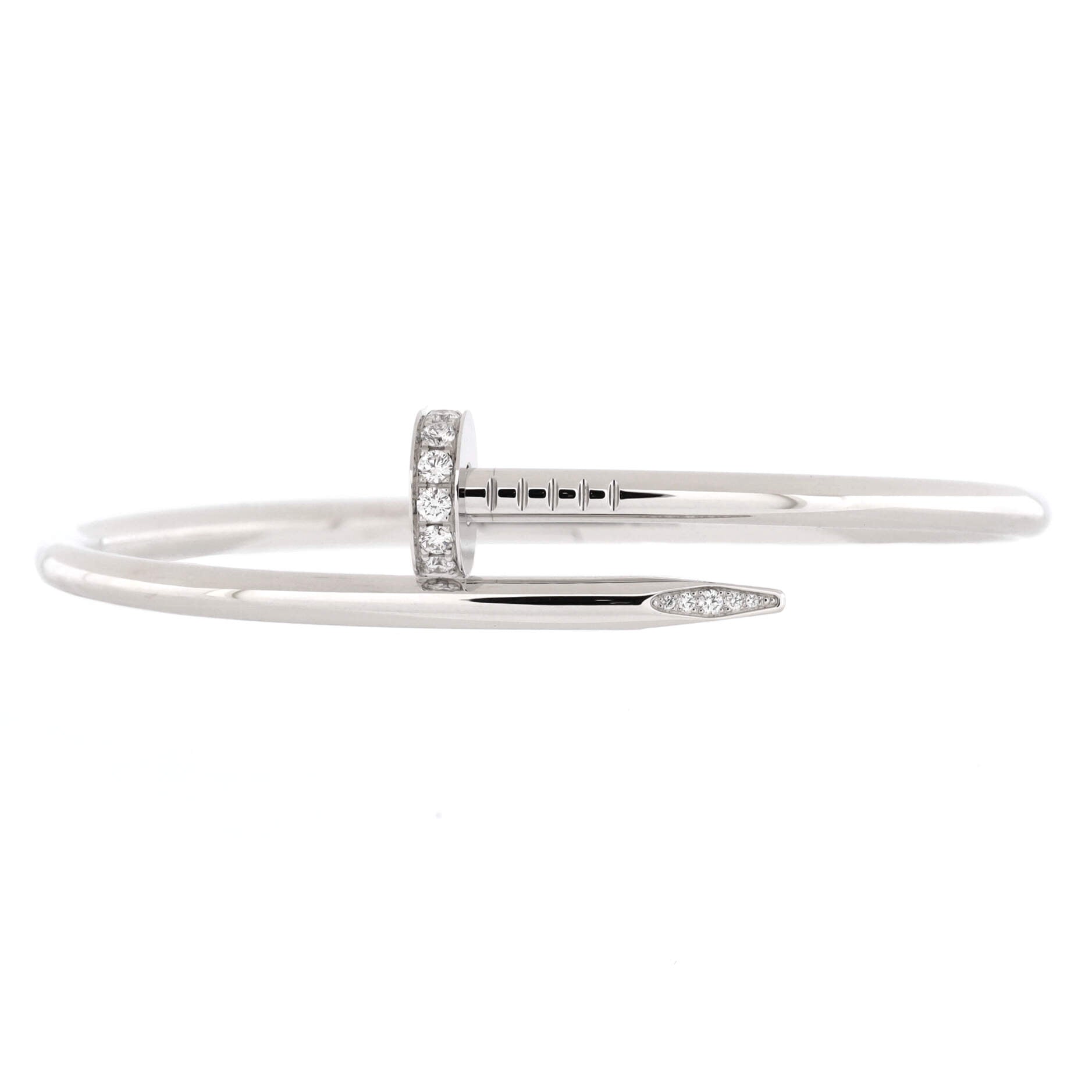Juste un Clou Bracelet 18K White Gold with Diamonds Classic