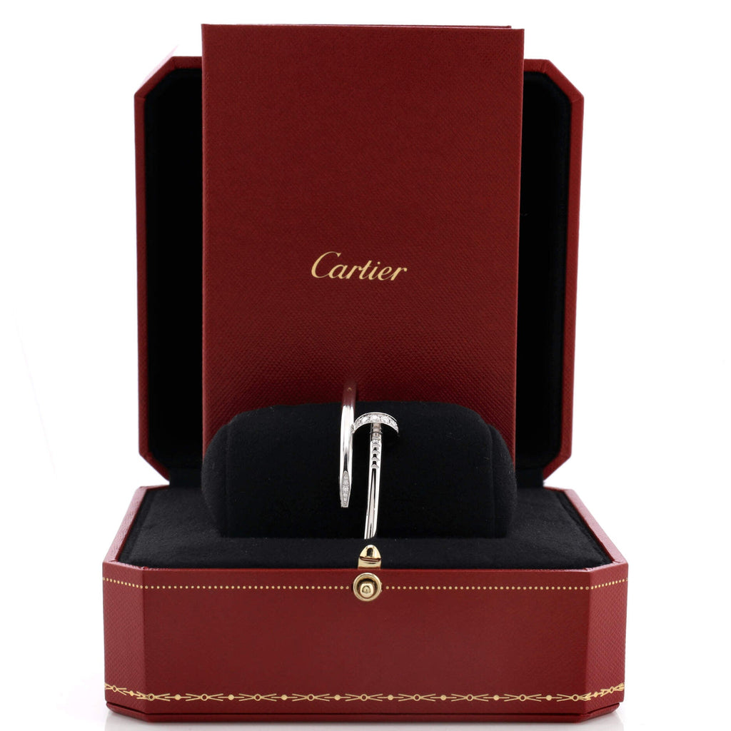 Juste un Clou Bracelet 18K White Gold with Diamonds Classic