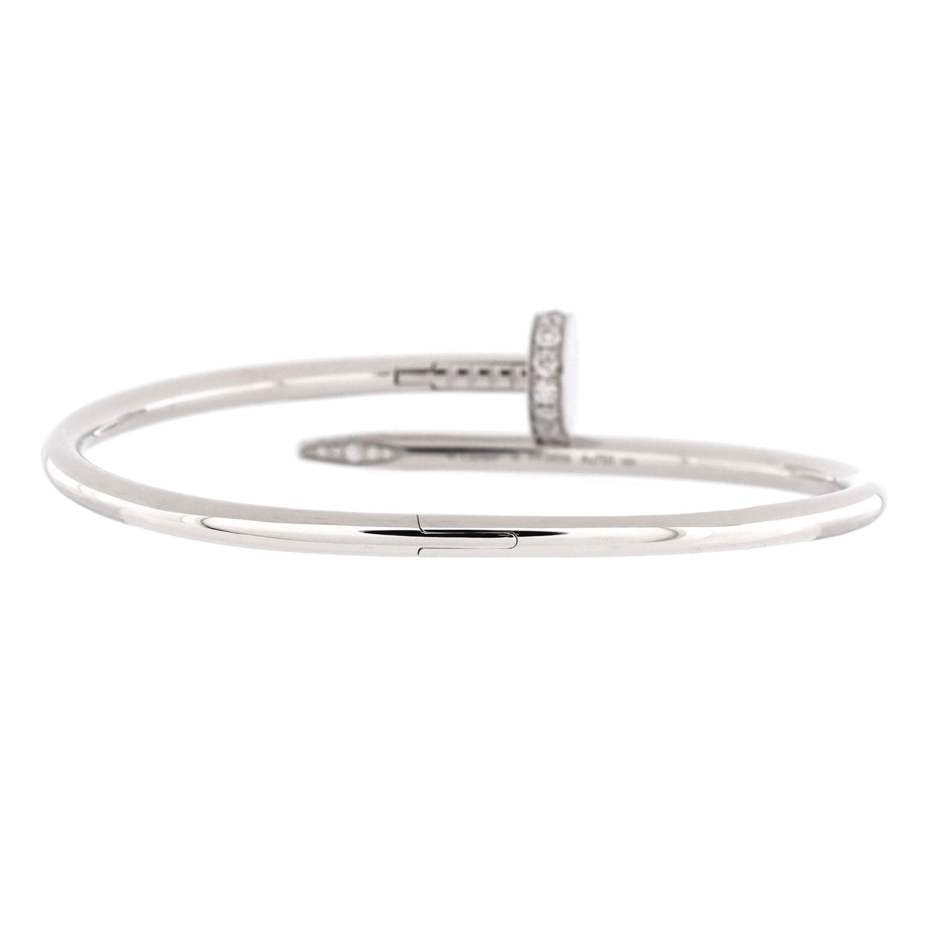 Juste un Clou Bracelet 18K White Gold with Diamonds Classic