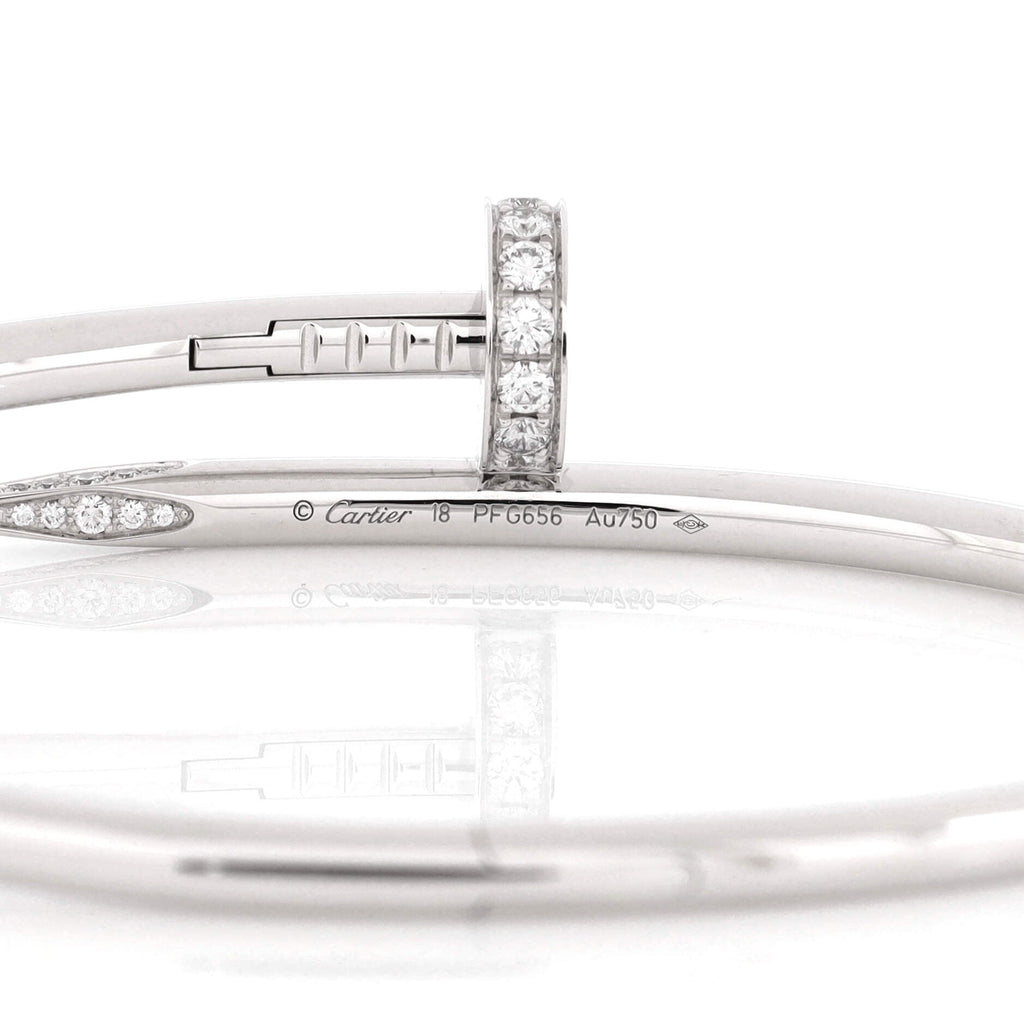 Juste un Clou Bracelet 18K White Gold with Diamonds Classic