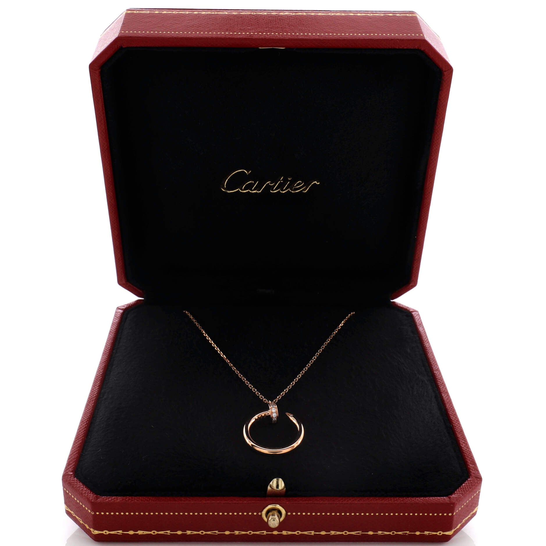 Juste un Clou Pendant Necklace 18K Rose Gold with Diamonds