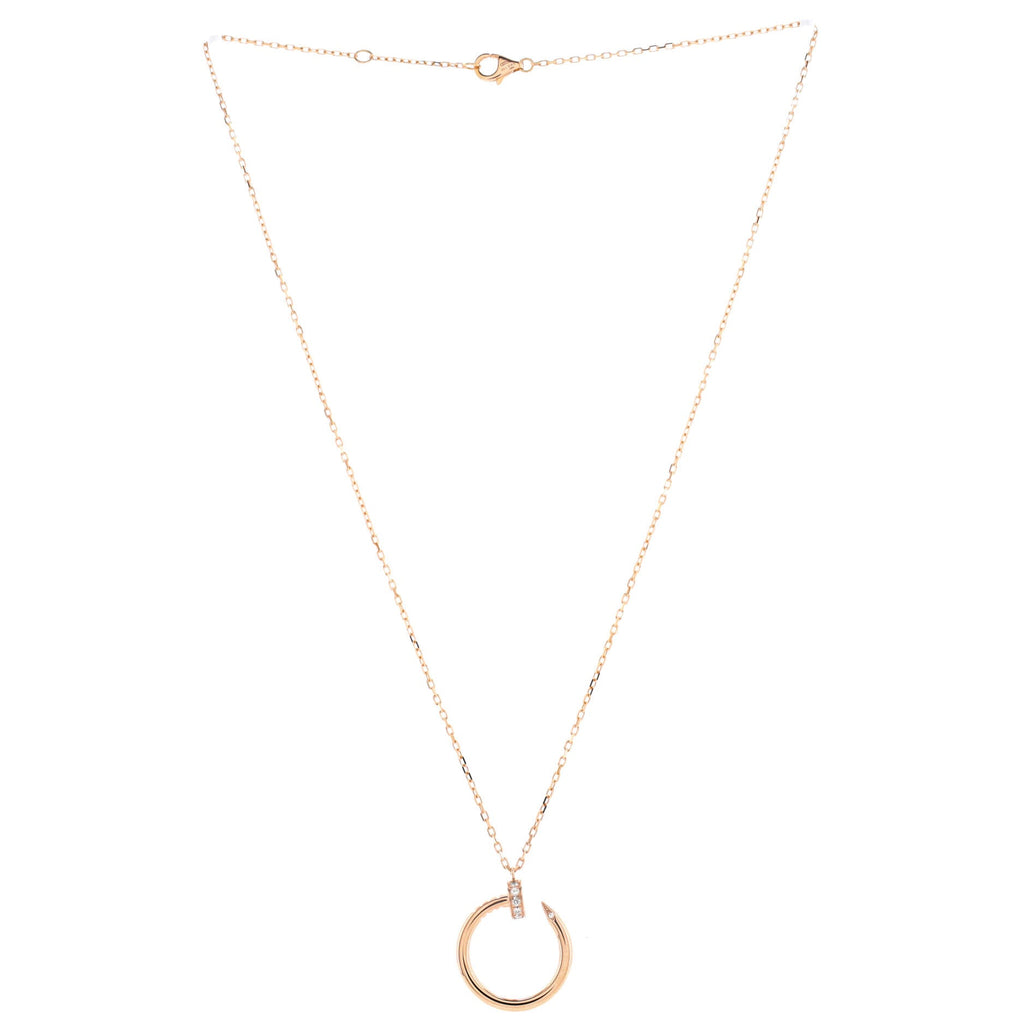 Juste un Clou Pendant Necklace 18K Rose Gold with Diamonds