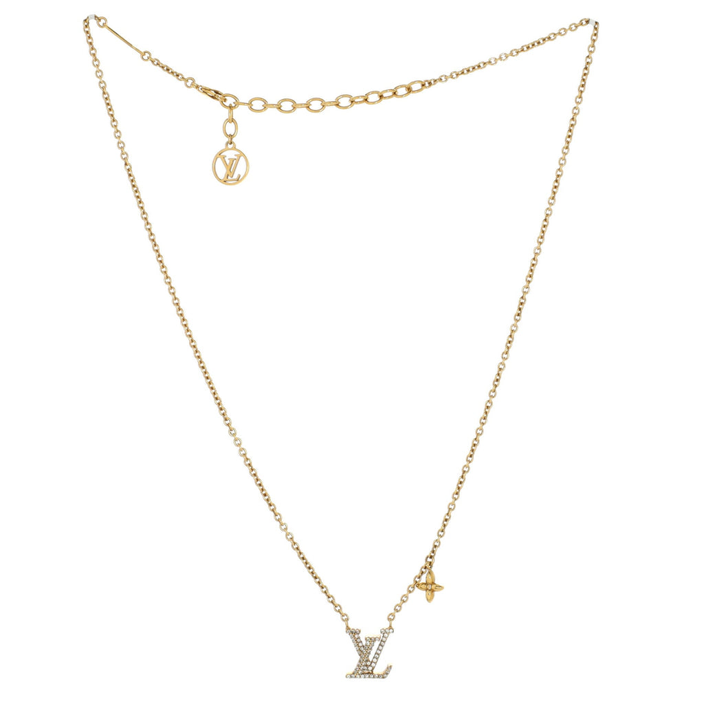 LV Iconic Necklace Metal with Crystals