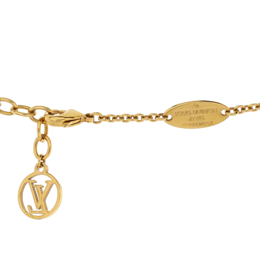 LV Iconic Necklace Metal with Crystals