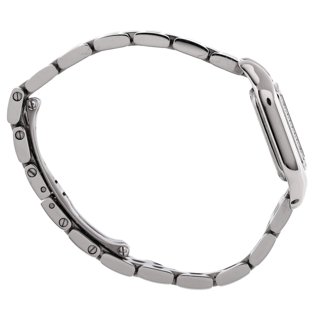 Panthere de Cartier Quartz Watch Stainless Steel with Diamond Bezel 22