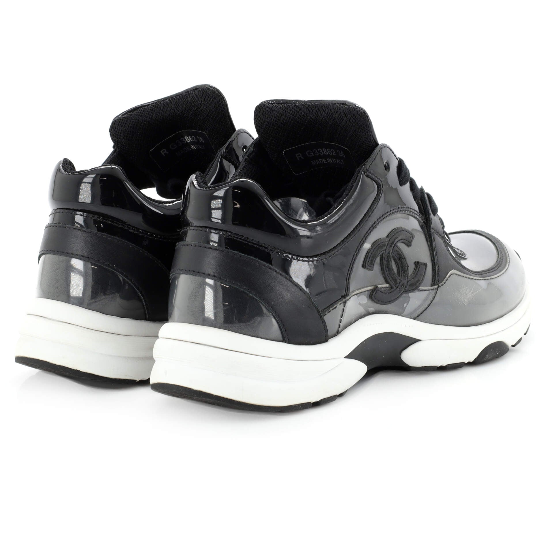 Women's CC Low-Top Sneakers Patent and PVC