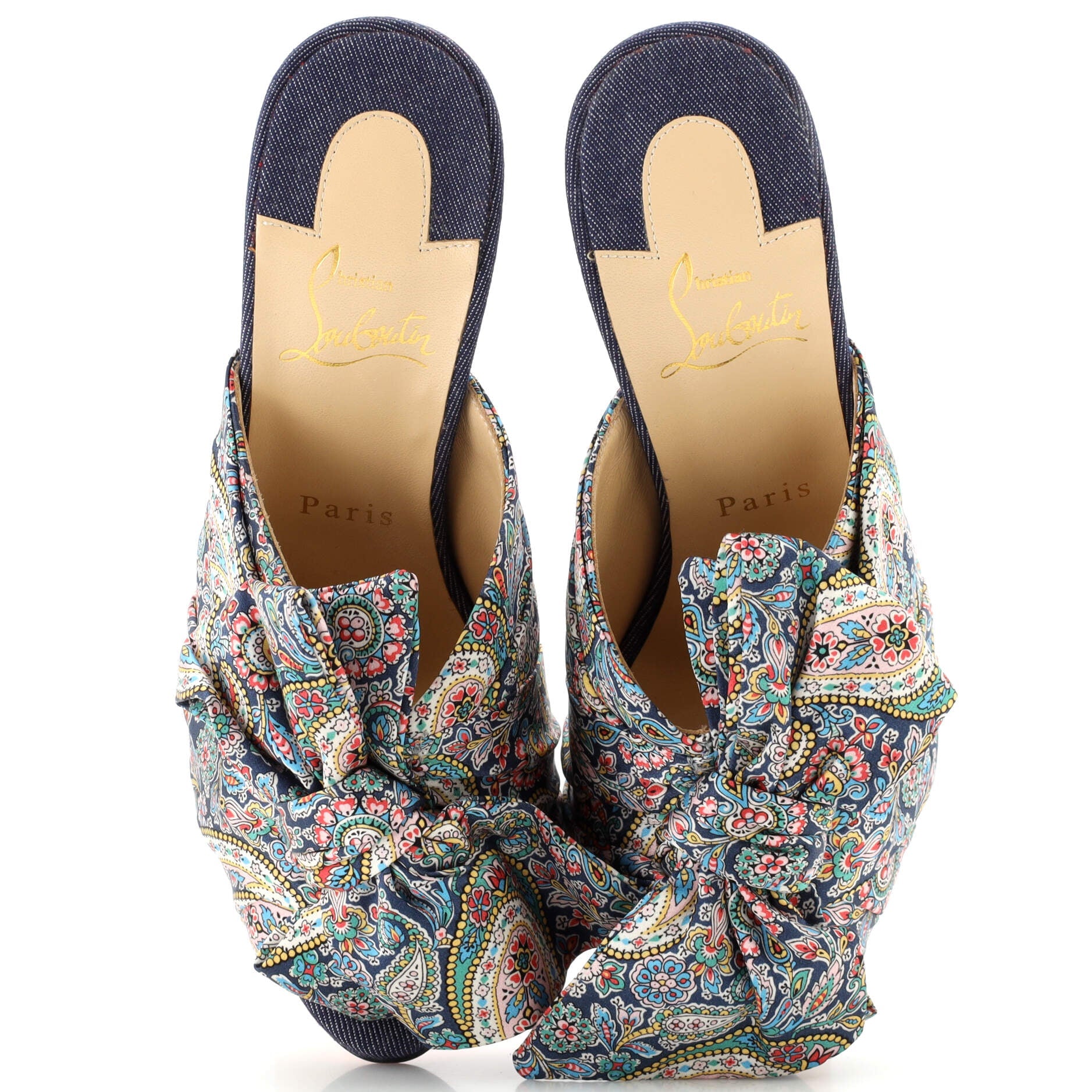 Women's Moniquissima Slide Sandals Printed Satin 120