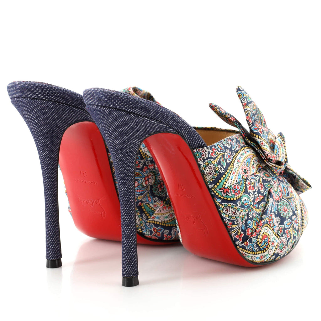 Women's Moniquissima Slide Sandals Printed Satin 120