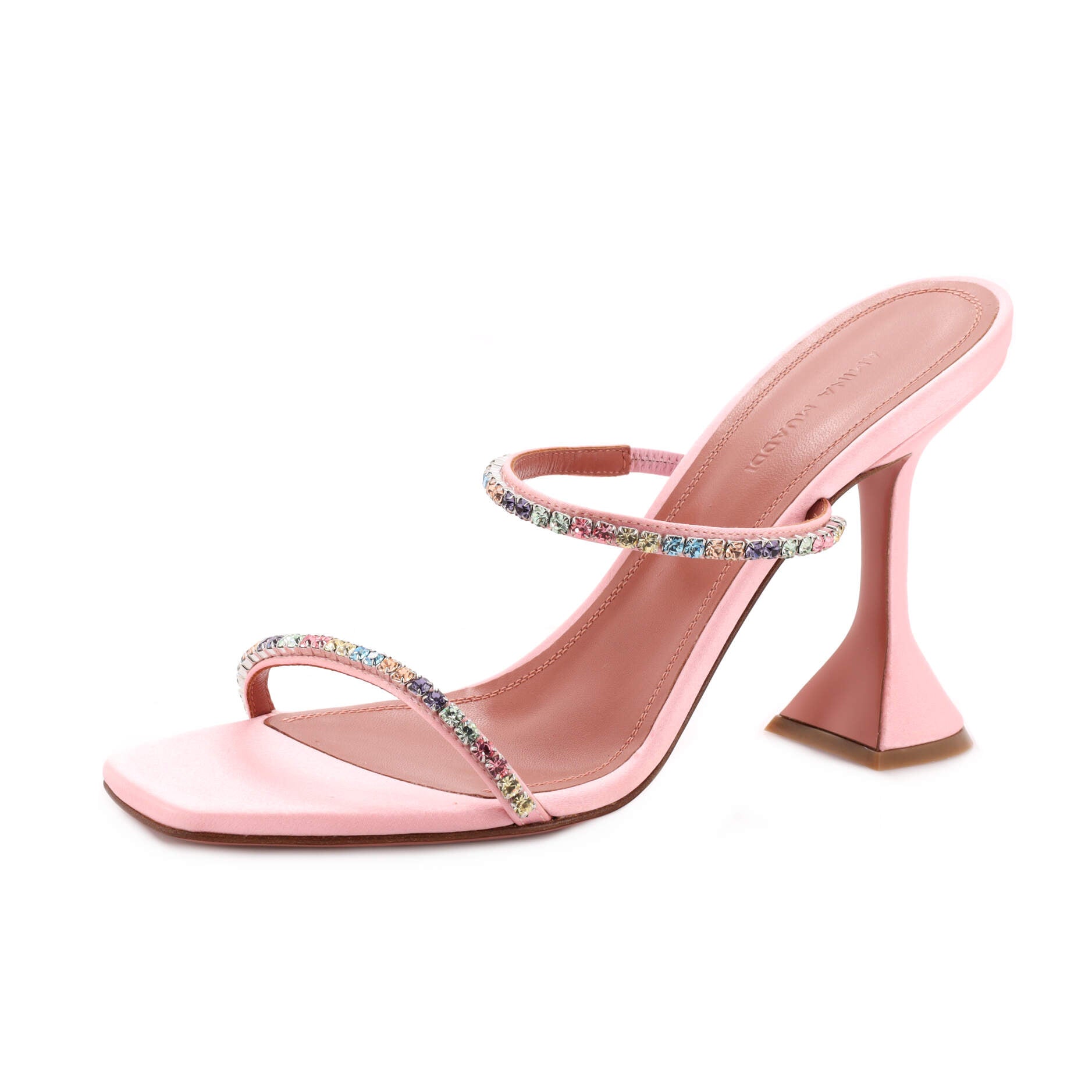 Women's Gilda Heeled Sandals Satin with Crystals 95