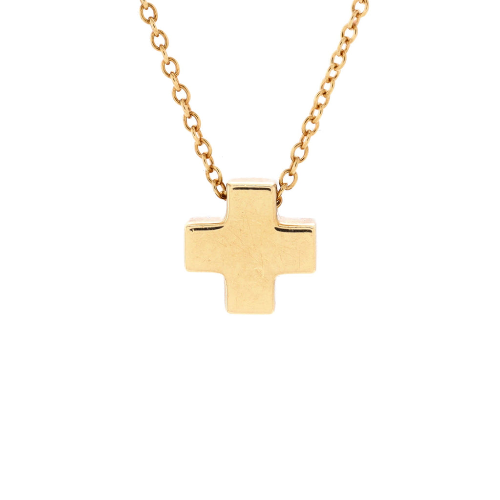 Roman Cross Necklace 18K Yellow Gold