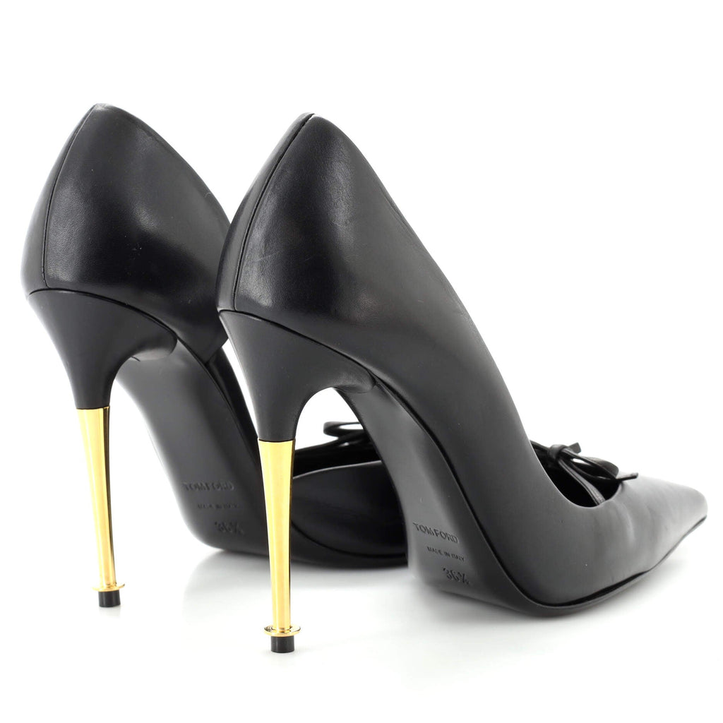 Women's Bow Pumps Leather