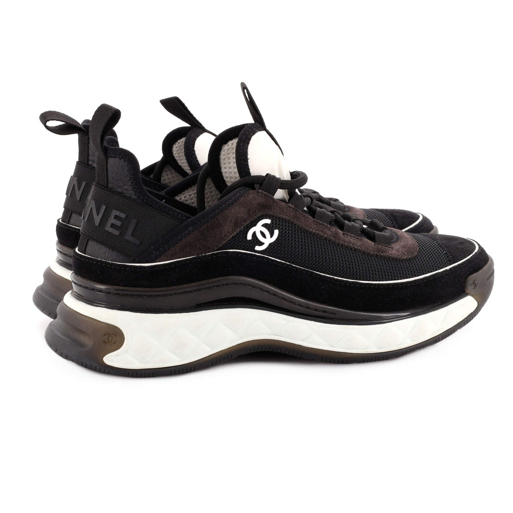 Women's CC Cap Toe Logo Sneakers Suede and Mixed Fibers