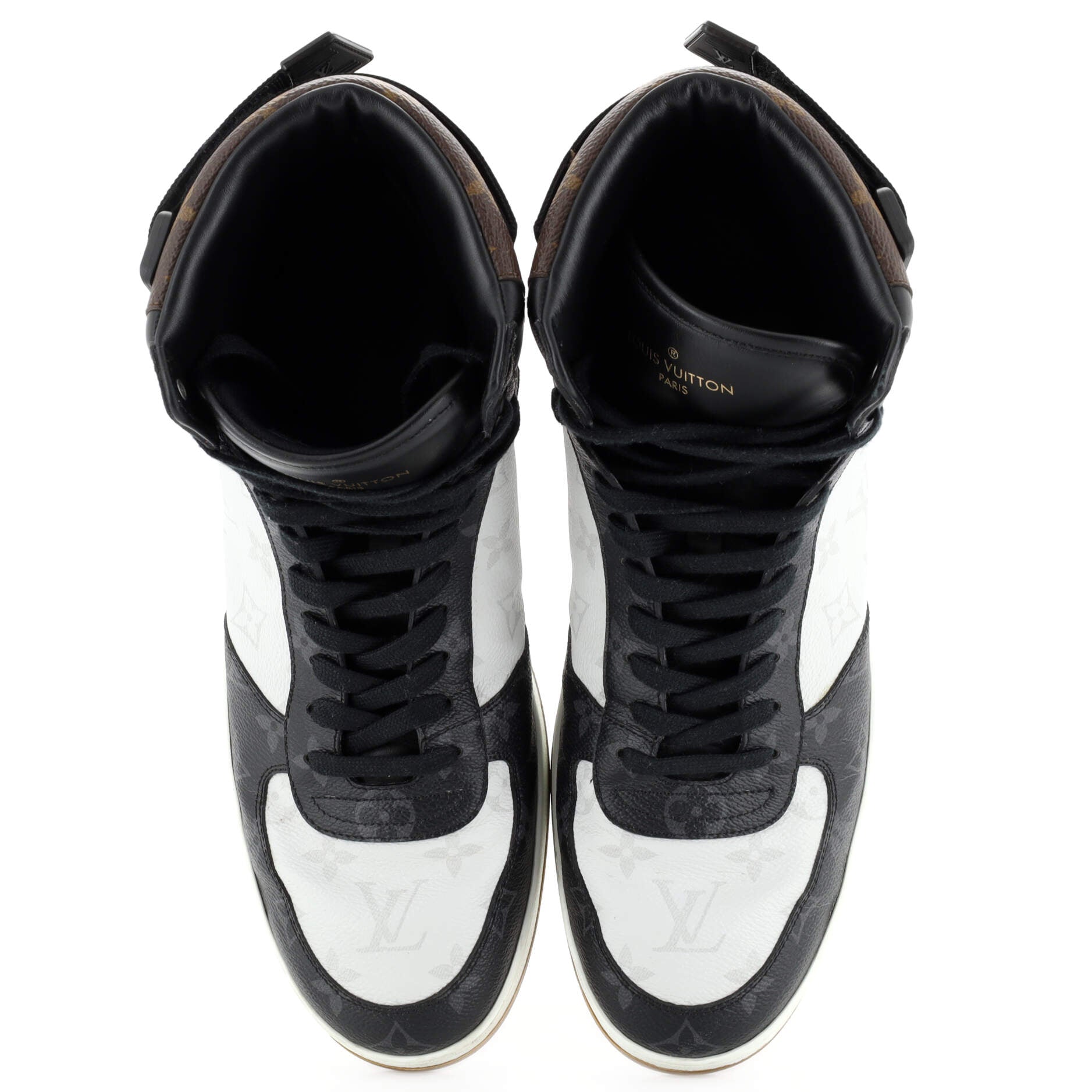 Men's Rivoli Sneaker Boots Monogram Canvas with Leather