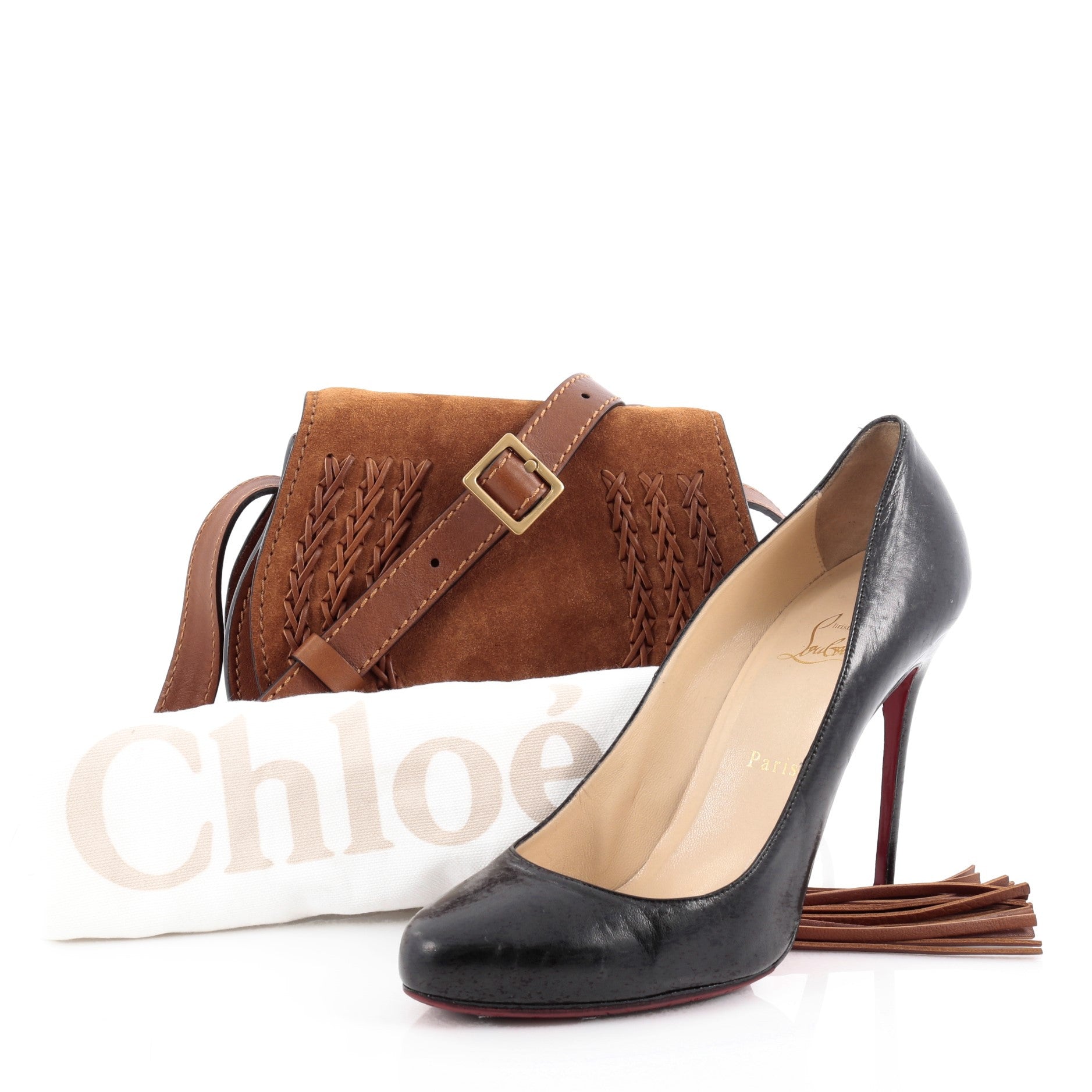 Marcie Crossbody Bag Whipstitch Suede Mini