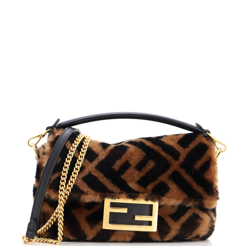 Baguette NM Bag Zucca Shearling Mini