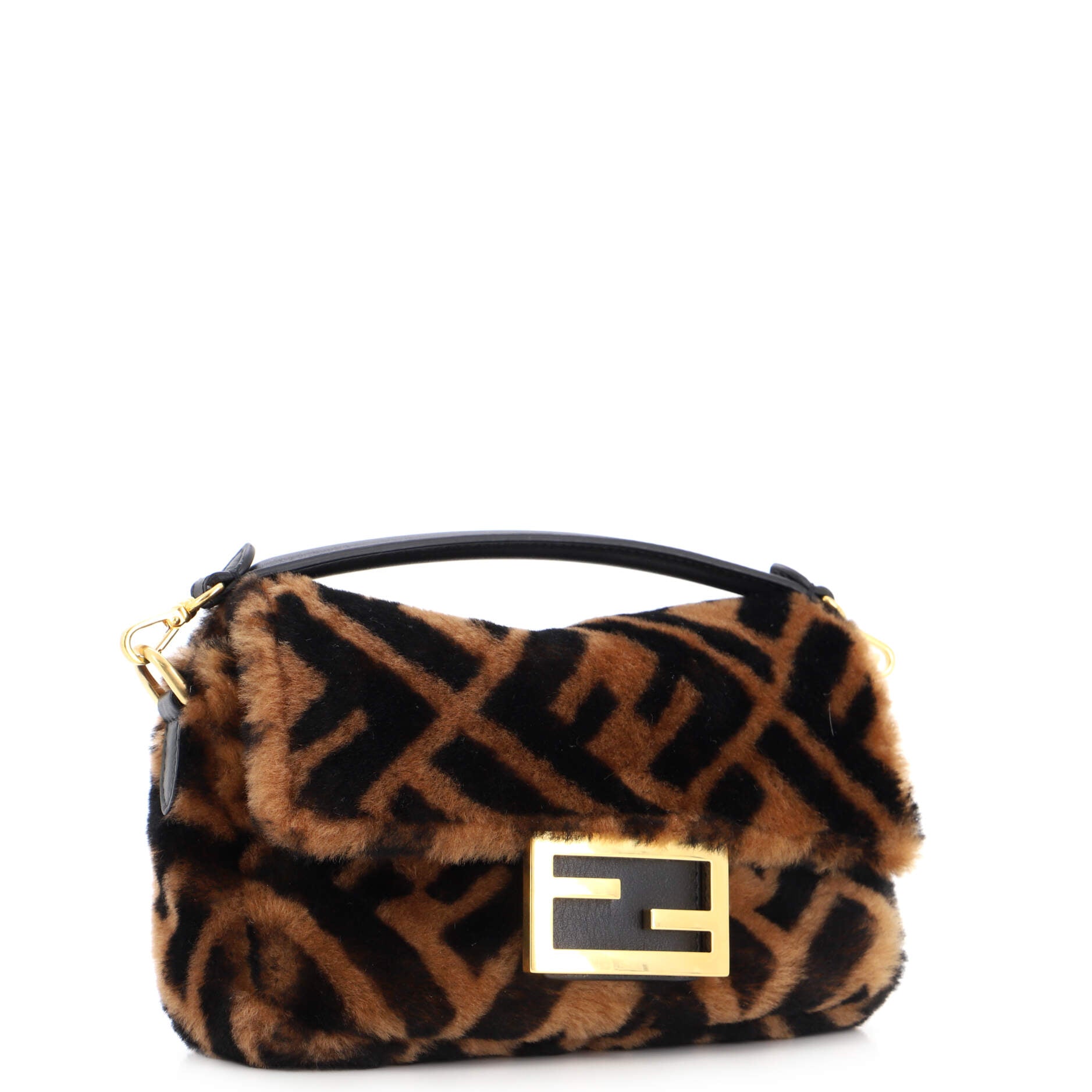Baguette NM Bag Zucca Shearling Mini