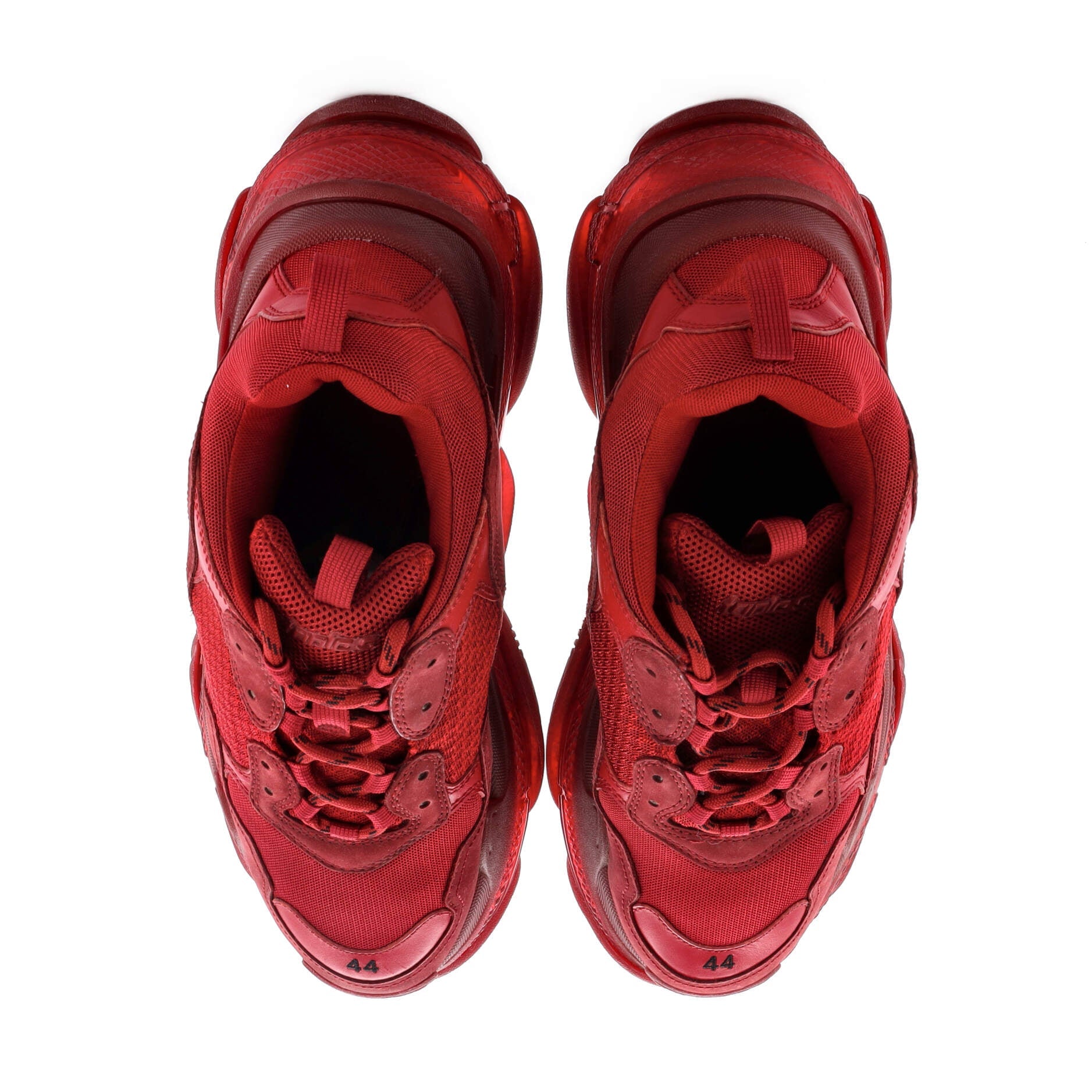 Men's Triple S Sneakers Fabric and Mesh with Faux Leather