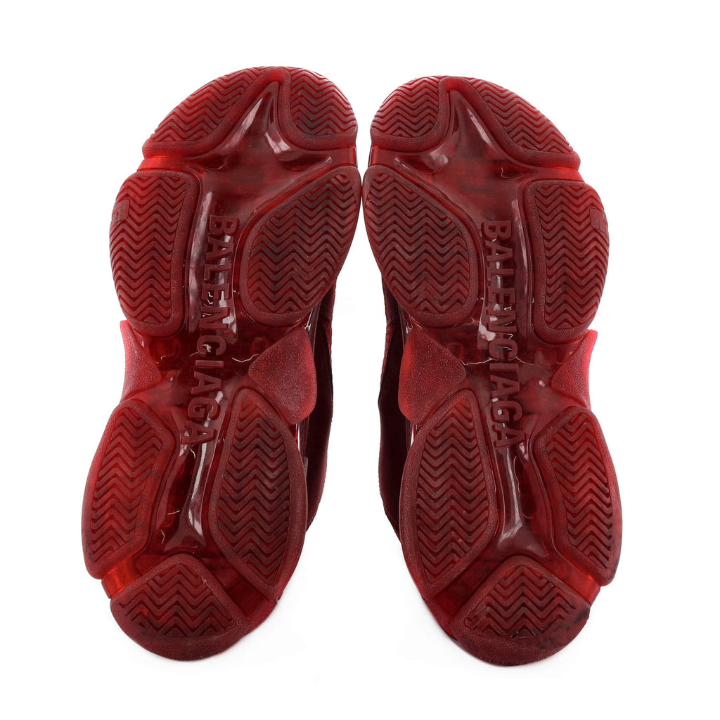 Men's Triple S Sneakers Fabric and Mesh with Faux Leather
