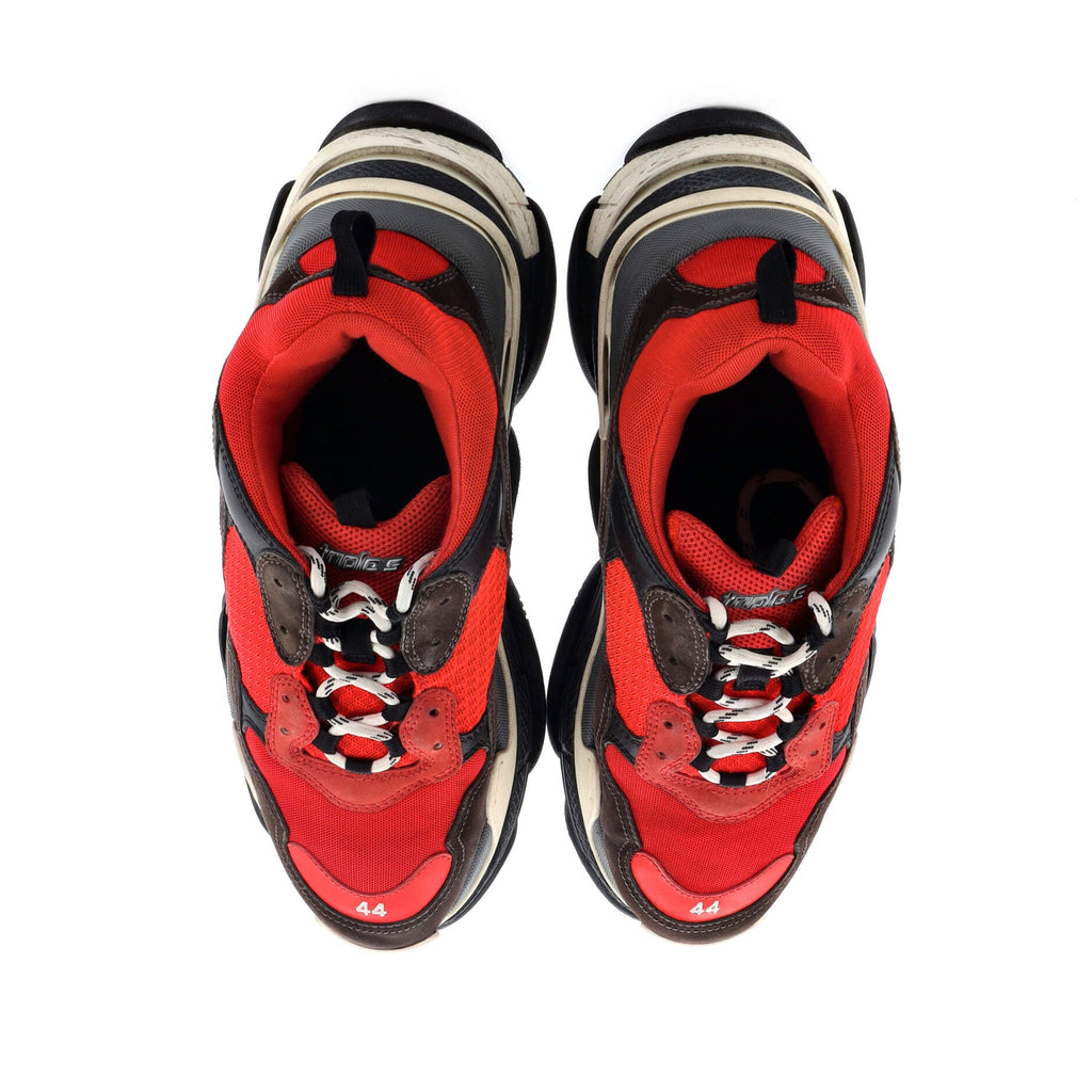 Men's Triple S Sneakers Fabric and Mesh with Faux Leather
