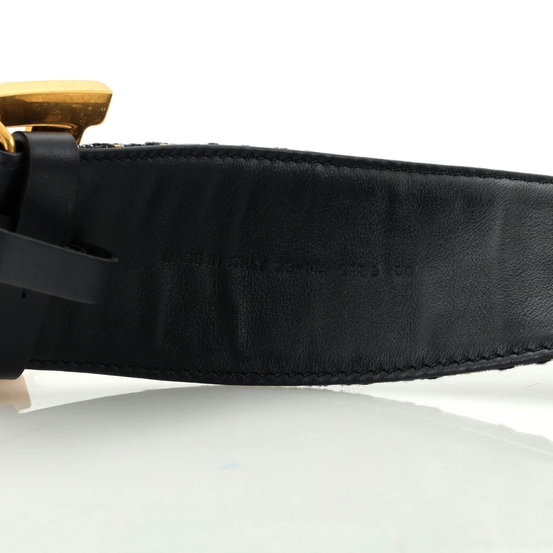 Diorquake Belt Oblique Canvas Extra Wide 90