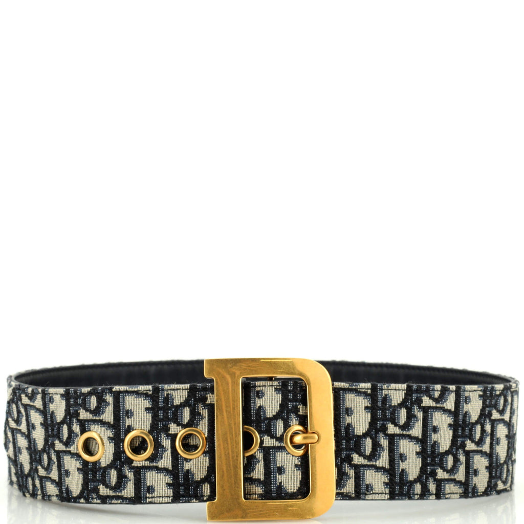 Diorquake Belt Oblique Canvas Extra Wide 90